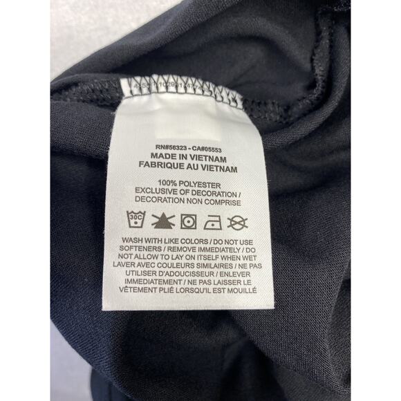 Nike Dri-FIT Tank Top Womens XL Black Just Do It Strap Black Racer Back Athletic - Picture 4 of 6